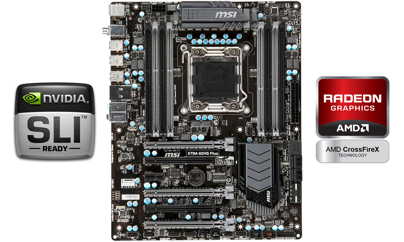 MSI X79A-GD45 PLUS Nvidia SLI oraz AMD CrossfireX