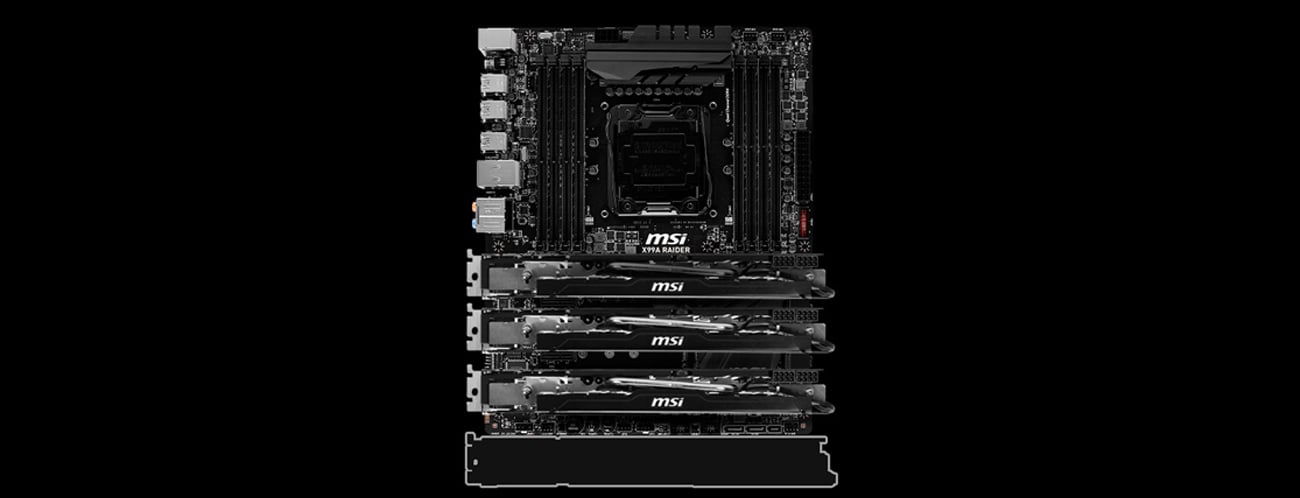 MSI X99A RAIDER - obsługa multi GPU
