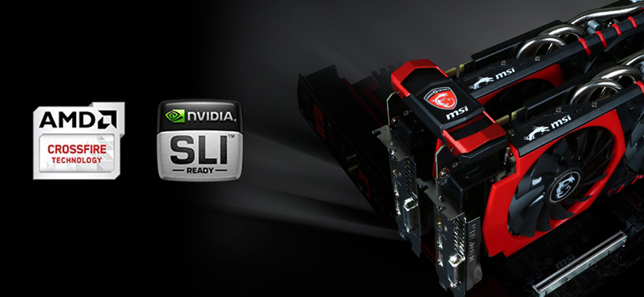 Wzmocnione sloty i wsparcie dla SLI oraz Crossfire