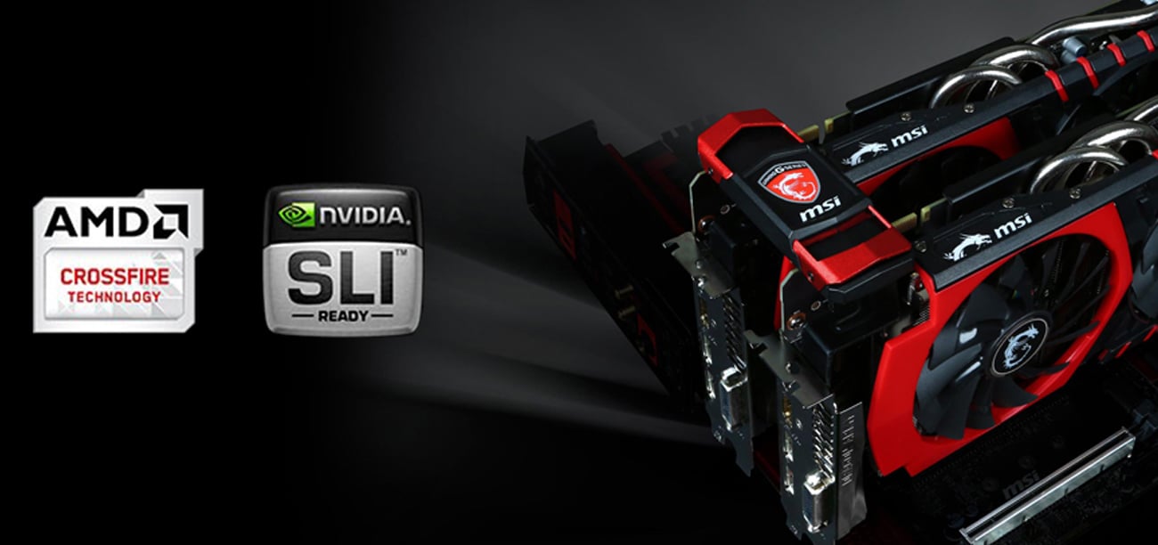 Wzmocnione sloty i wsparcie dla SLI oraz Crossfire