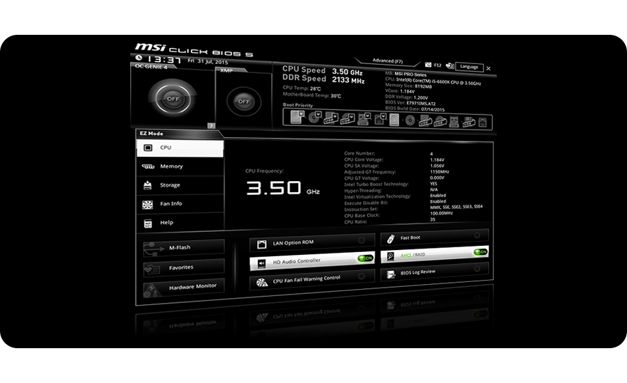 Płyta główna Socket 1151 MSI Z170A-G43 PLUS Z170 2xPCI-E DDR4