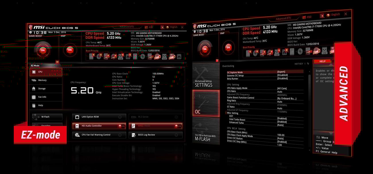 MSI Z270 GAMING M6 AC BIOS dla graczy