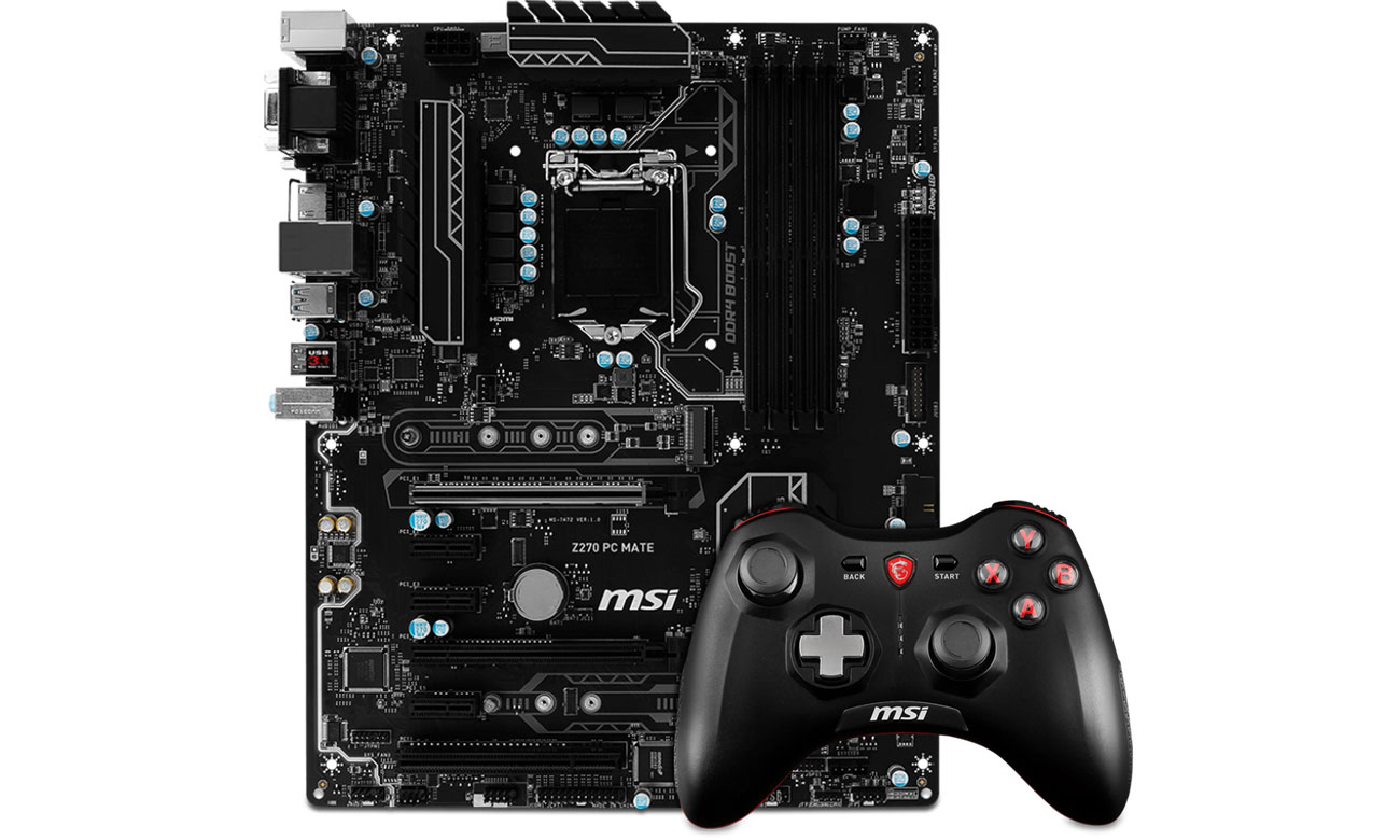 Zestaw płyta główna MSI Z270 PC MATE + kontroler pad MSI Force GC20