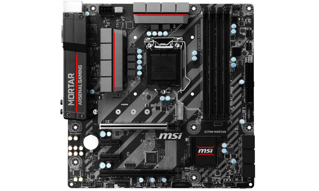 Płyta główna MSI Z270M MORTAR Widok z góry