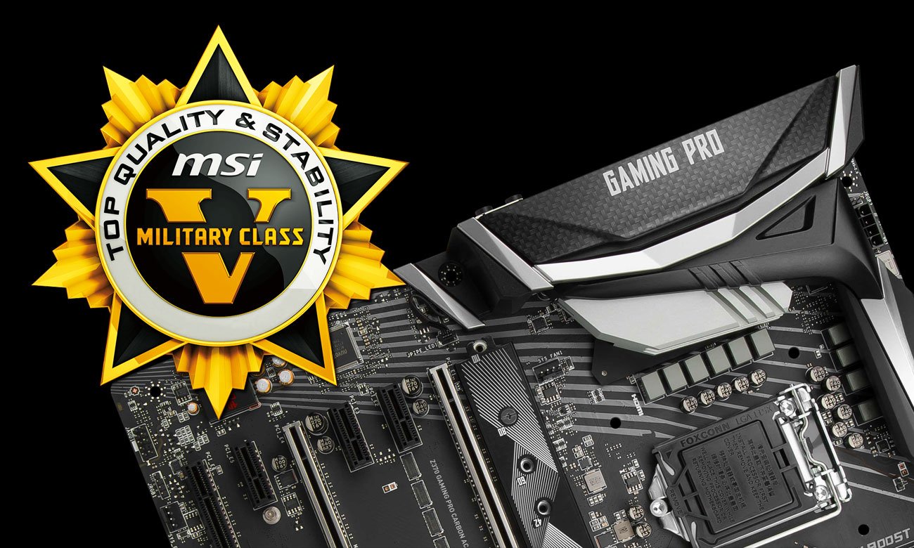 MSI Z370 GAMING PRO CARBON AC Military Class 5