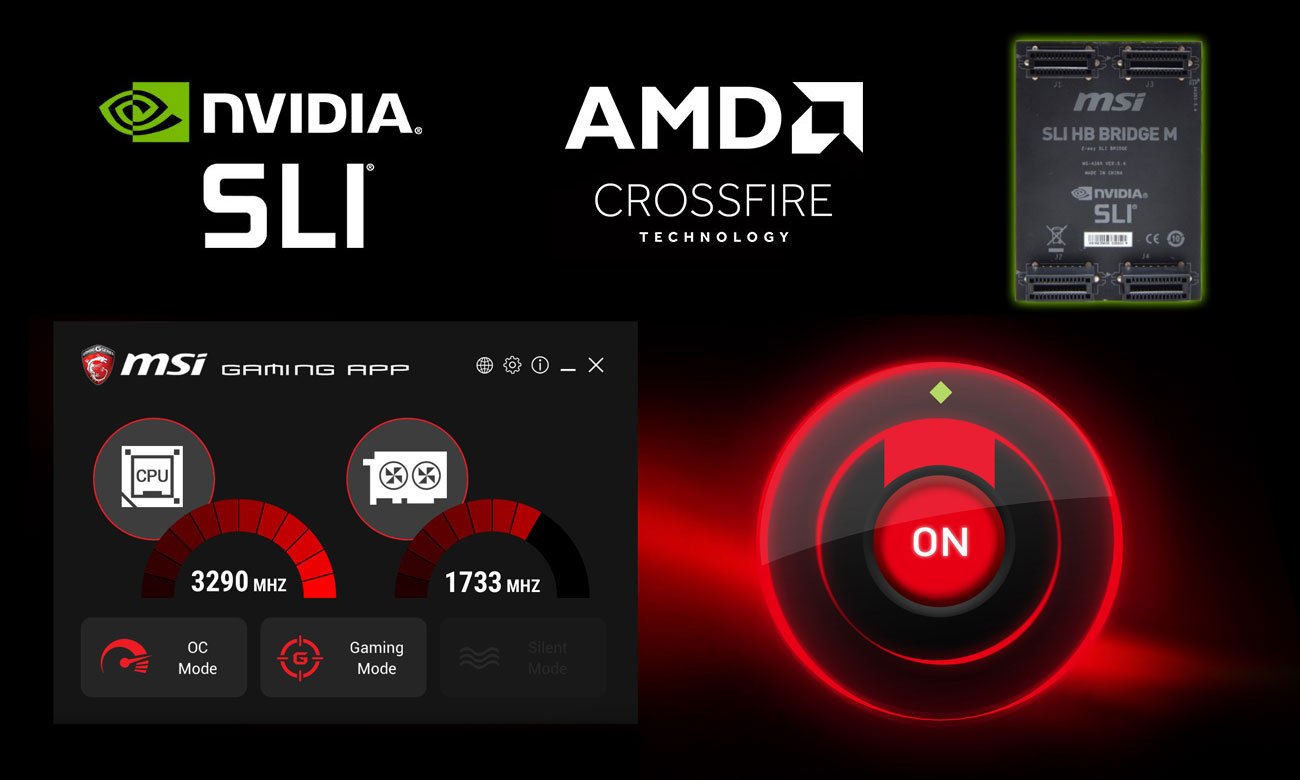 MSI Z370 GAMING PRO CARBON AC NVIDIA SLI AMD CrossFire