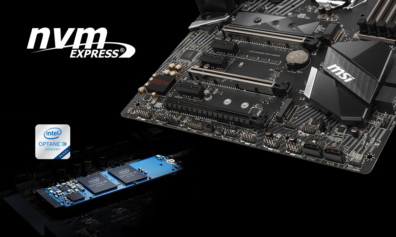 MSI Z370 GAMING PRO CARBON Turbo M.2 NVMe Intel Optane