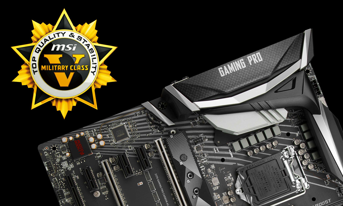 MSI Z370 GAMING PRO CARBON Military Class 5