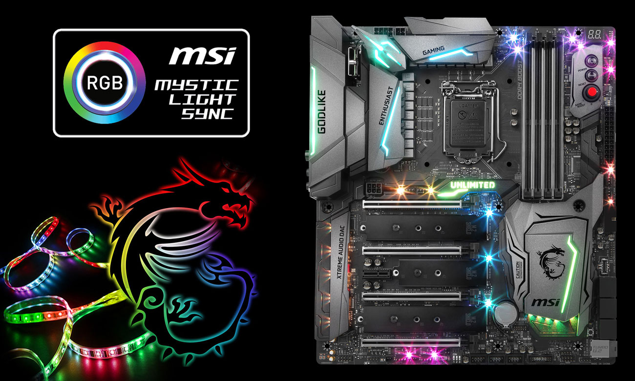 MSI Z370 GODLIKE GAMING RGB Mystic Light