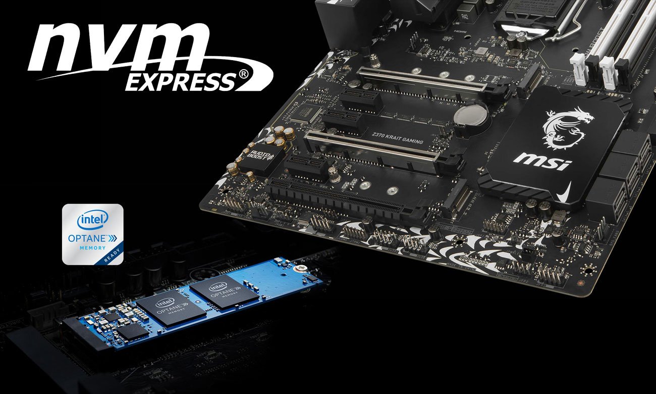 MSI Z370 KRAIT GAMING Turbo M.2 NVMe Intel Optane