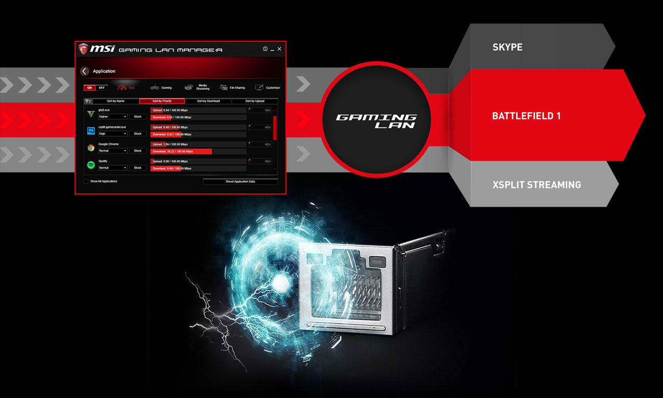 MSI Z370 KRAIT GAMING MSI Gaming LAN Manager