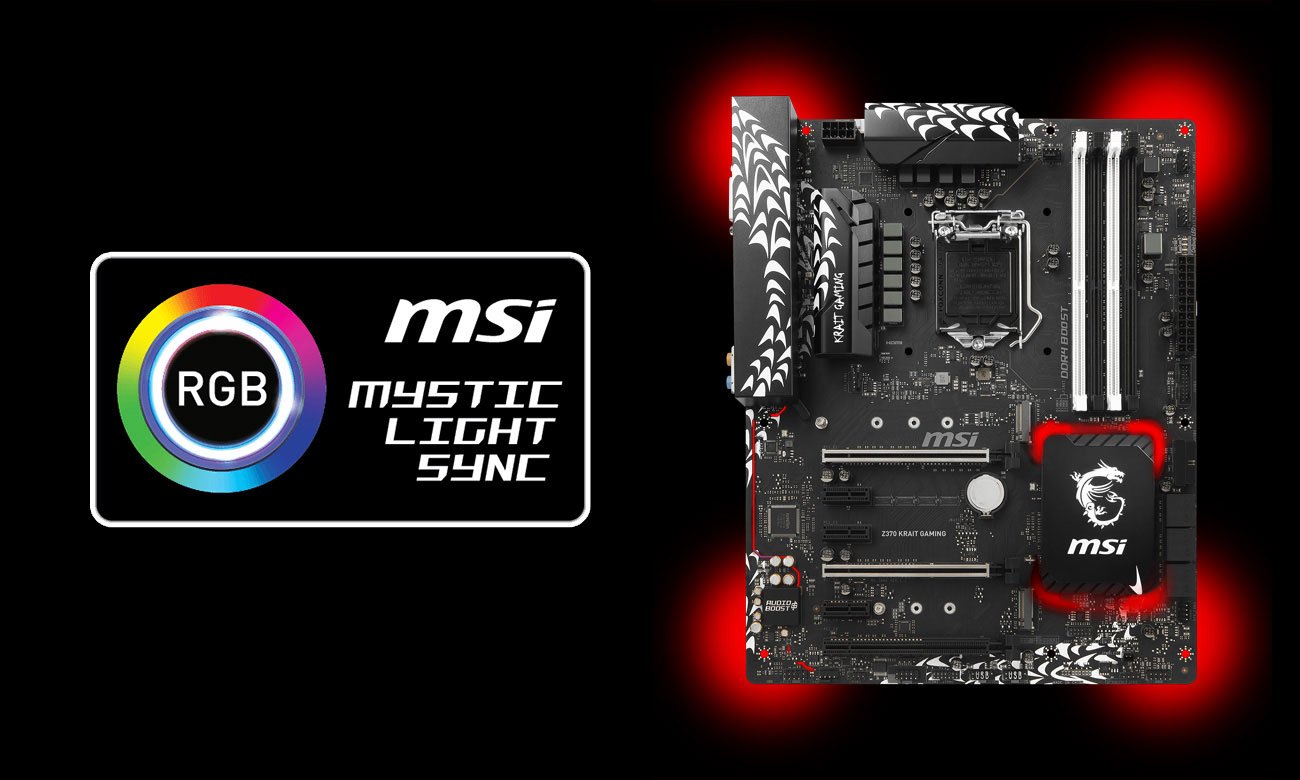 MSI Z370 KRAIT GAMING RGB Mystic Ligth Sync