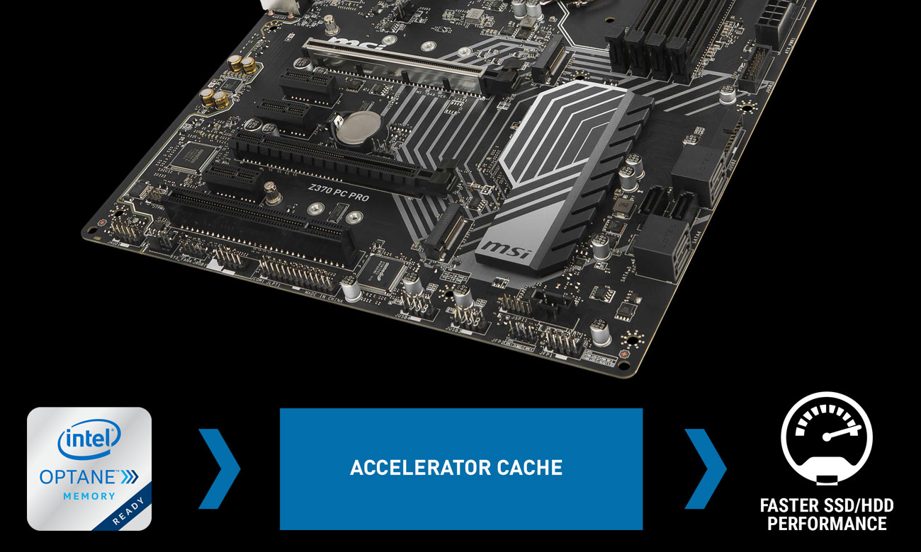 MSI Z370 PC PRO Turbo M.2 Intel Optane USb 3.1 Gen2