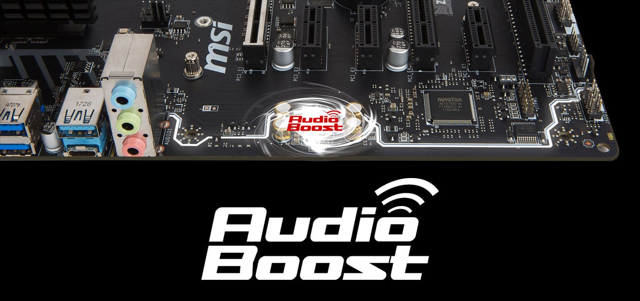 MSI Z370 PC PRO Audio Boost Realtek ALC887