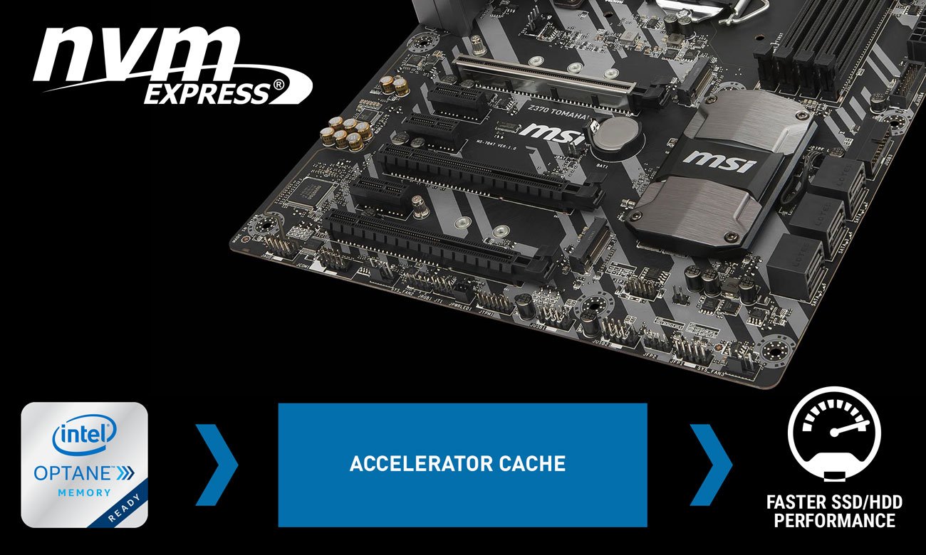 MSI Z370 TOMAHAWK Turbo M.2 NVMe Intel optane