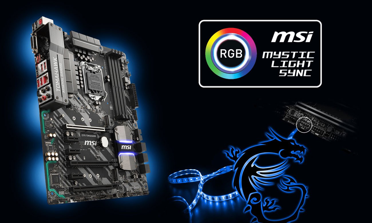 MSI Z370 TOMAHAWK RGB Mystic Light Sync