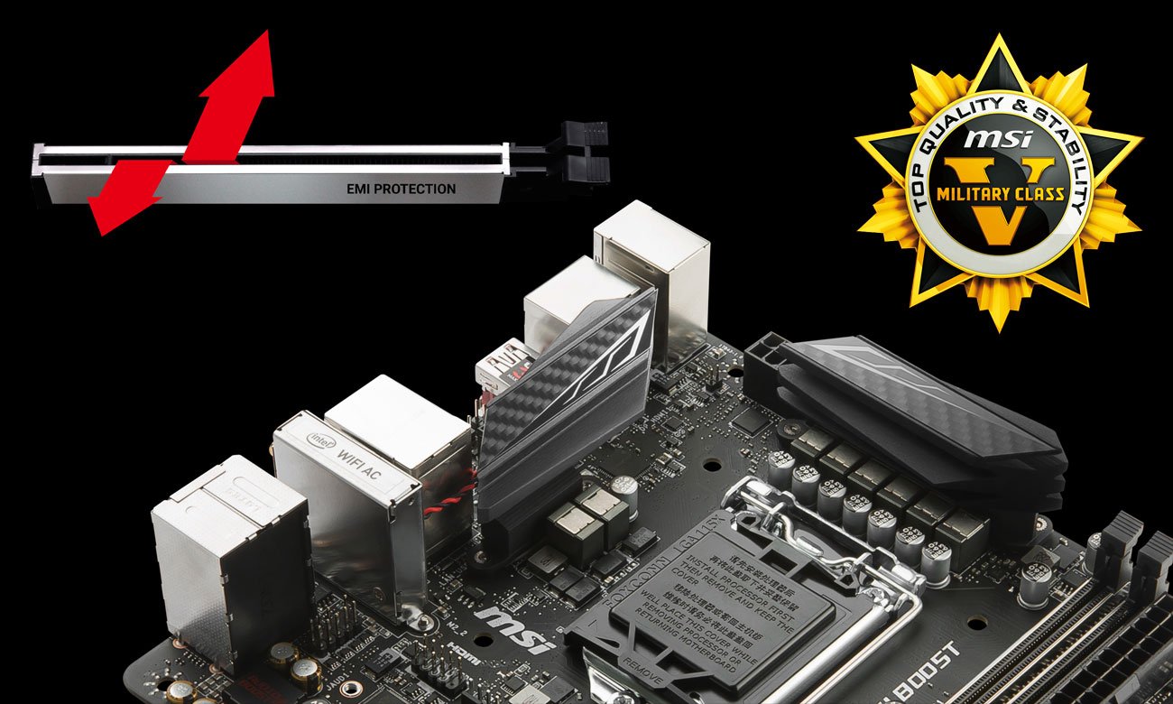 MSI Z370I GAMING PRO CARBON AC Military Class 5