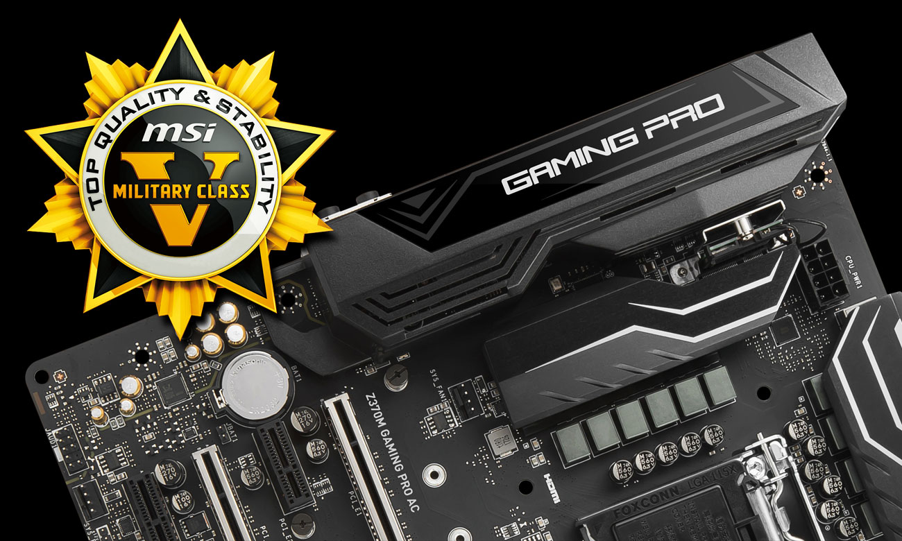 MSI Z370M GAMING PRO AC Military Class 5