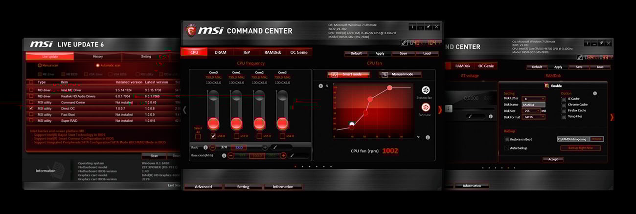 Z97-GD65 GAMING Live Update 6 Command Center RAMDisk