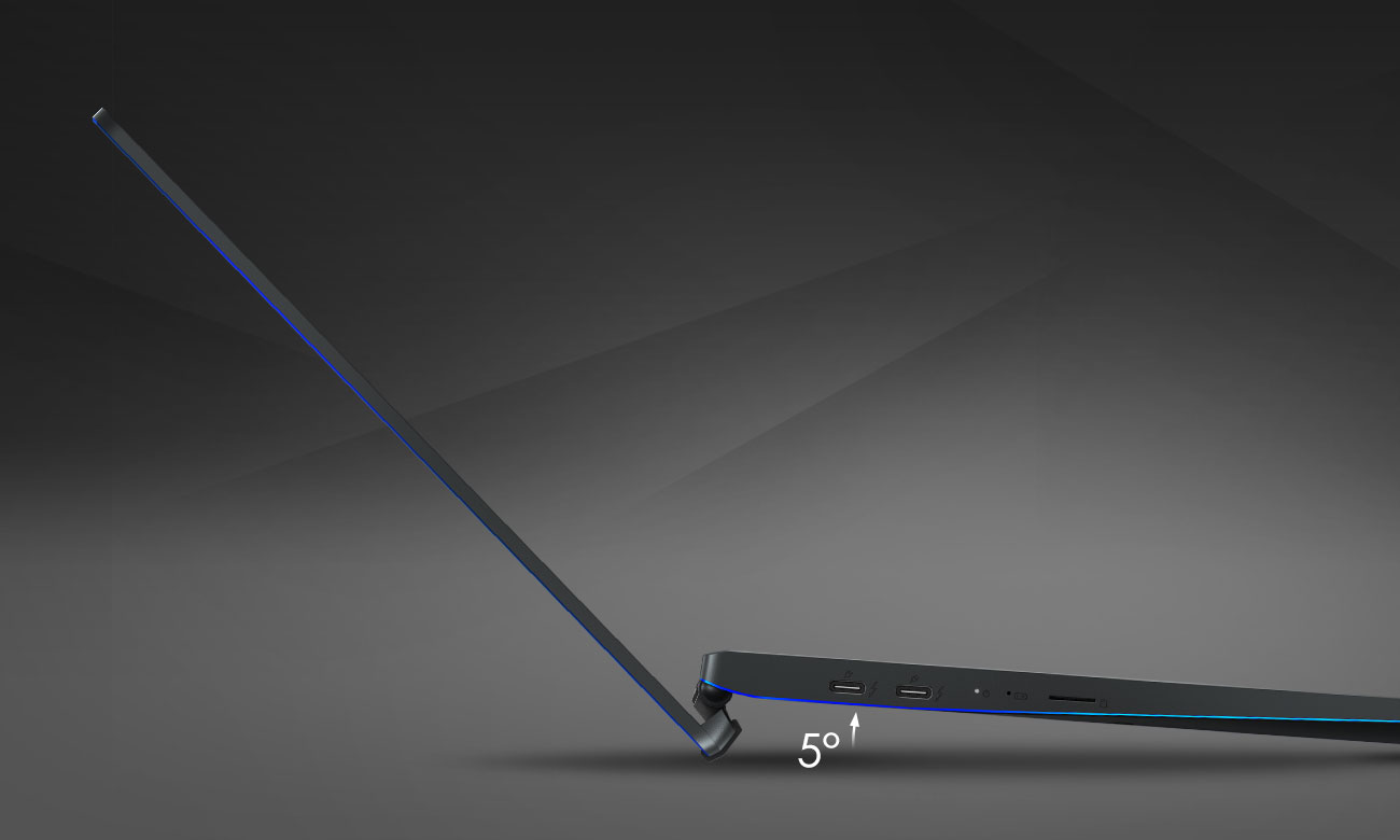 MSI Prestige 14 wygodna klawiatura