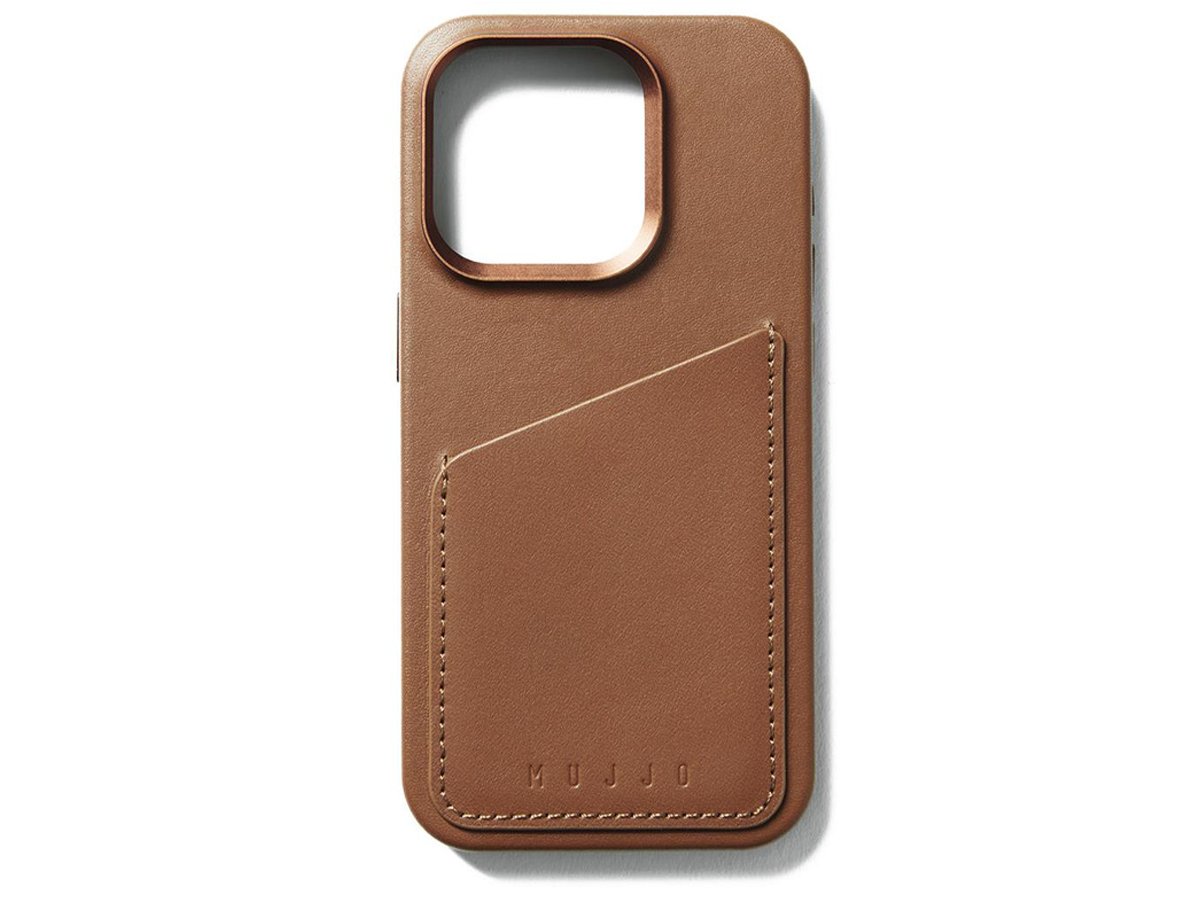 Etui Mujjo FullLeatherWallet Case iPhone 15 Pro MagSafe tan