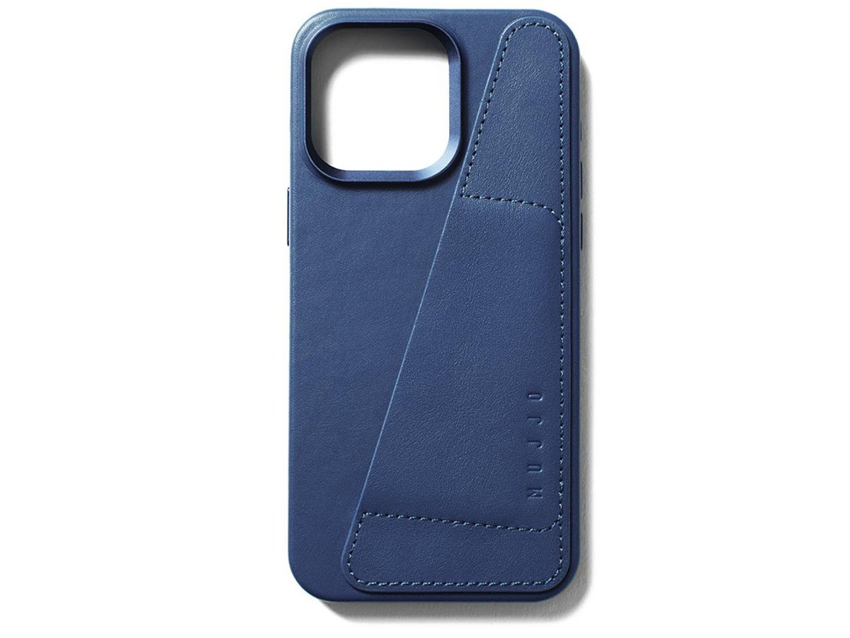 Etui Mujjo FullLeatherWallet Case iPhone 15 Pro Max MagSafe blue