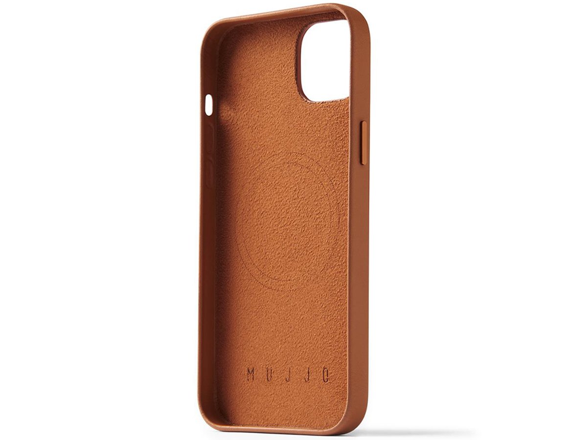 Etui Mujjo FullLeather Case iPhone 14 Plus/15 Plus MagSafe tan