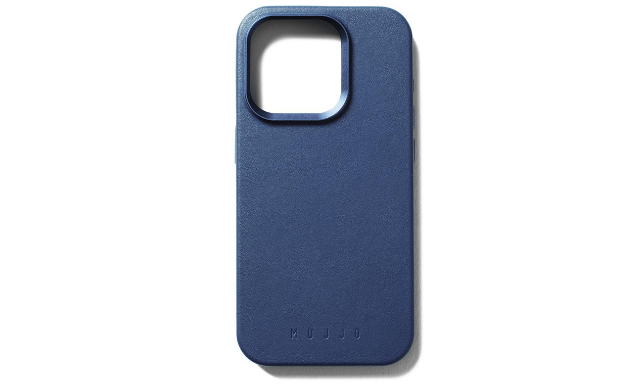 Etui Mujjo FullLeather Case iPhone 15 Pro MagSafe blue