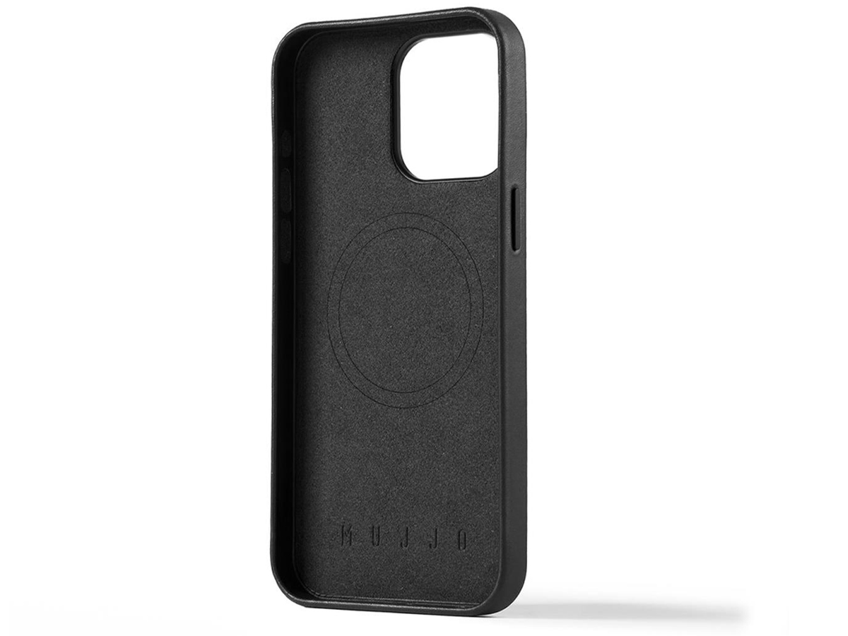 Etui Mujjo FullLeather Case iPhone 15 Pro Max MagSafe black