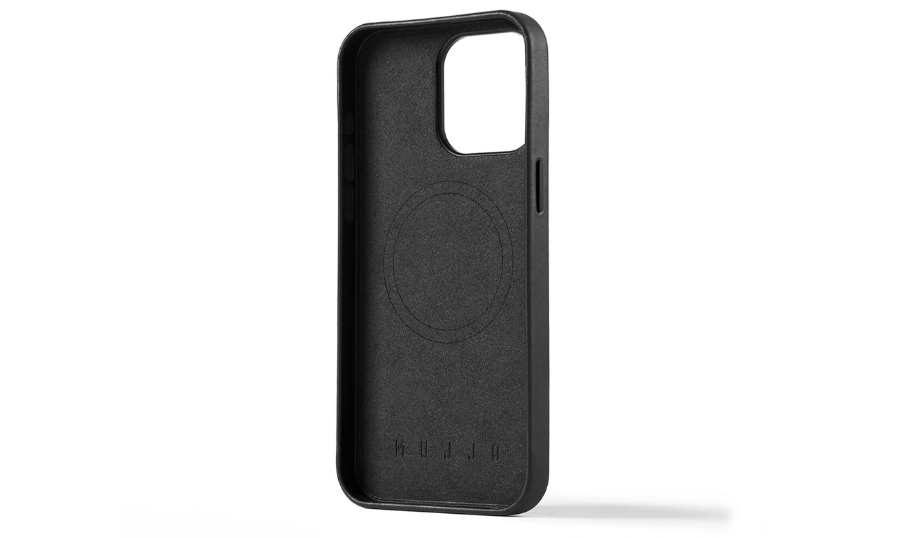 Etui Mujjo FullLeather Case iPhone 15 Pro Max MagSafe black