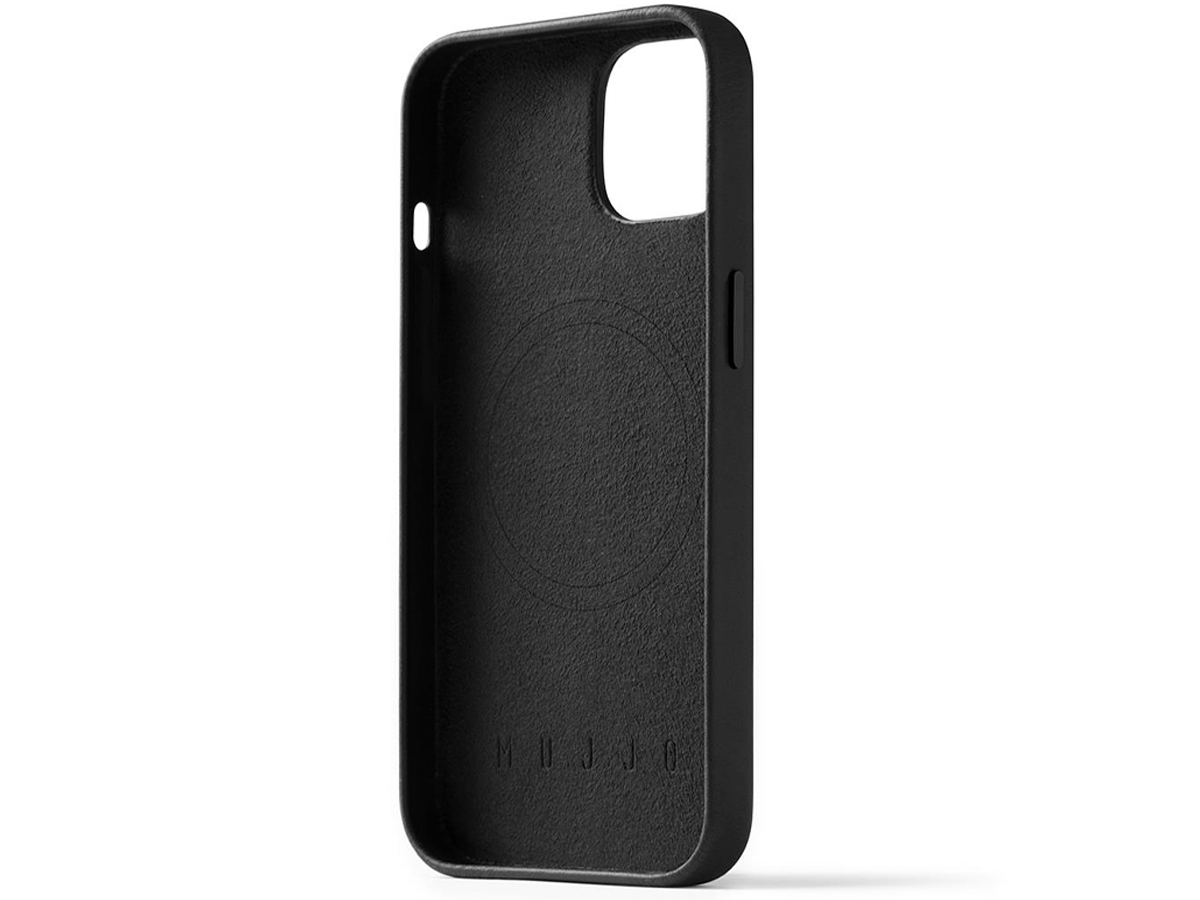 Etui Mujjo FullLeather Case iPhone 13/14/15 MagSafe black