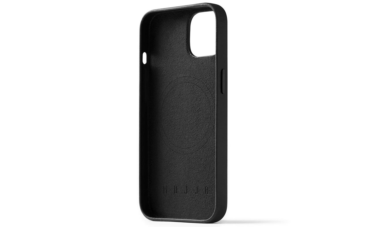 Etui Mujjo FullLeather Case iPhone 13/14/15 MagSafe black