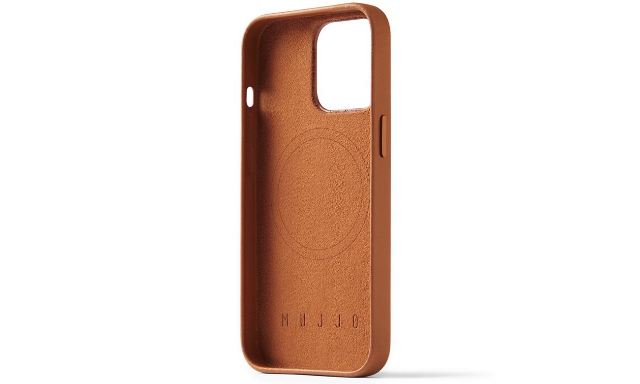 Etui Mujjo FullLeather Case iPhone 14 Pro MagSafe tan
