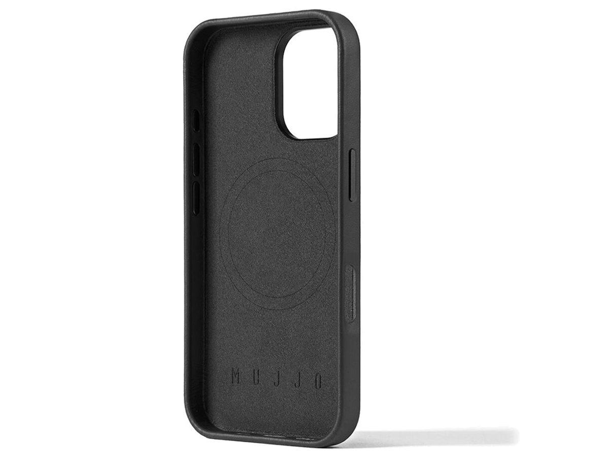 Etui Mujjo Leather Case iPhone 16 Pro MagSafe black