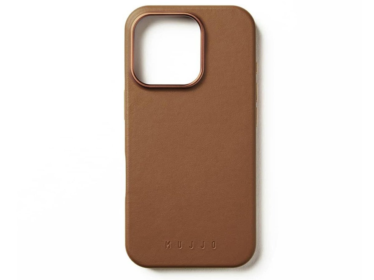 Etui Mujjo Leather Case iPhone 16 Pro MagSafe tan