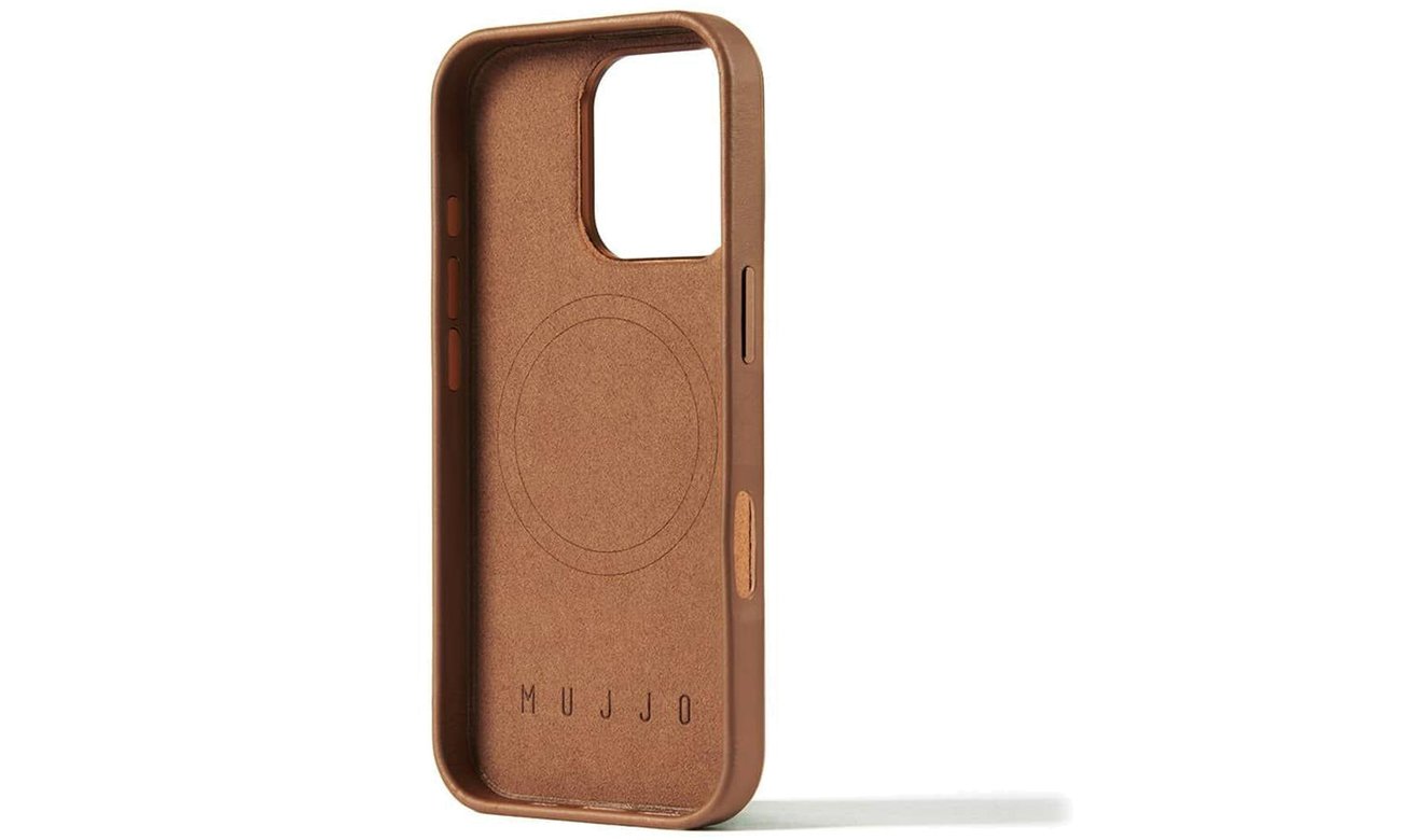 Etui Mujjo Leather Case iPhone 16 Pro Max MagSafe tan