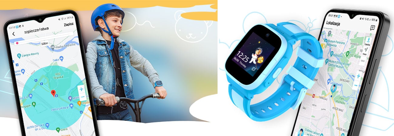 myPhone CareWatch Kid LTE nawigacja