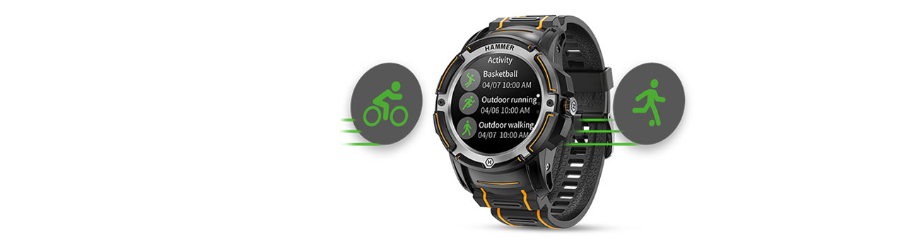 myPhone Hammer Watch PLUS dane z treningu