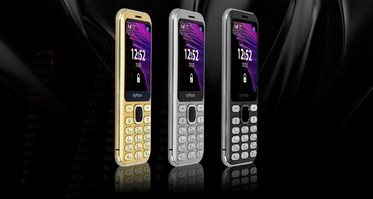 myPhone maestro klasyczny telefon metalowa ramka
