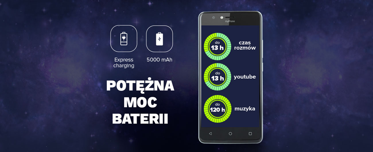 myPhone POWER bateria 5000 mAh