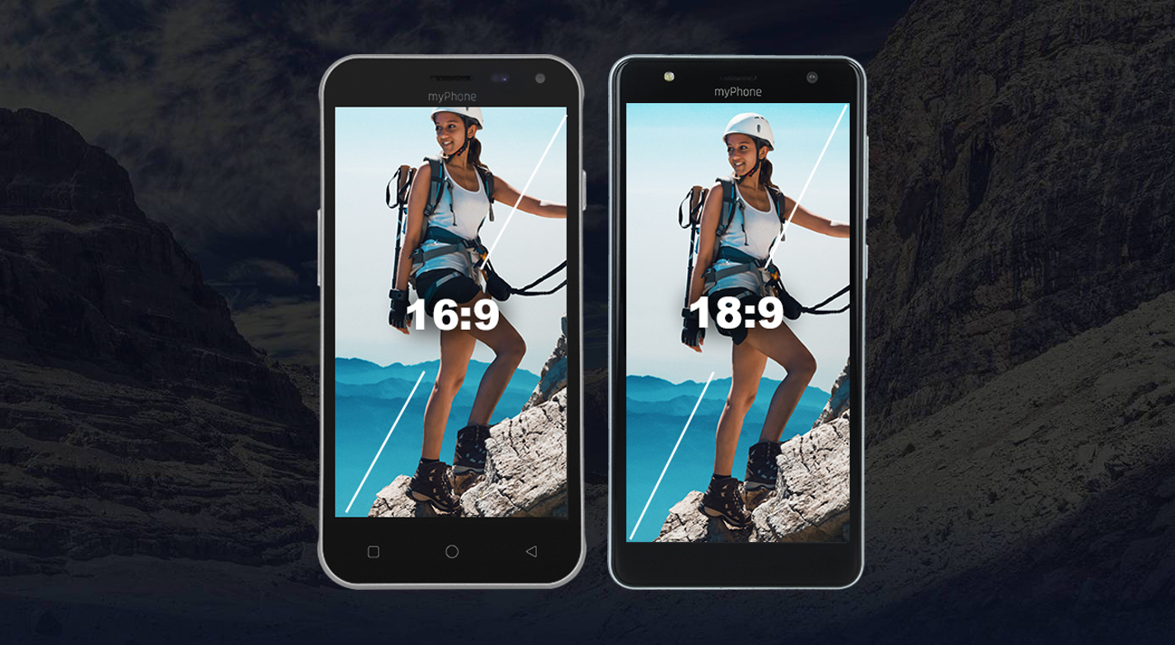 myPhone Pocket 18x9 ekran 18:9 full screen