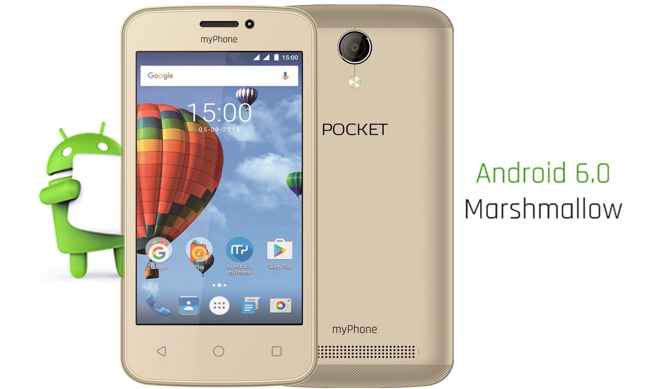 Pocket Dual SIM złoty