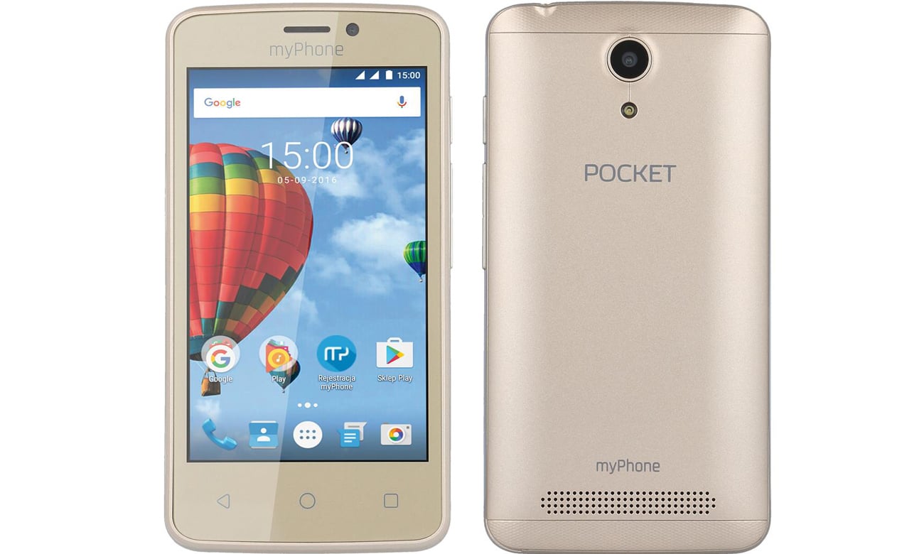 Pocket Dual SIM złoty