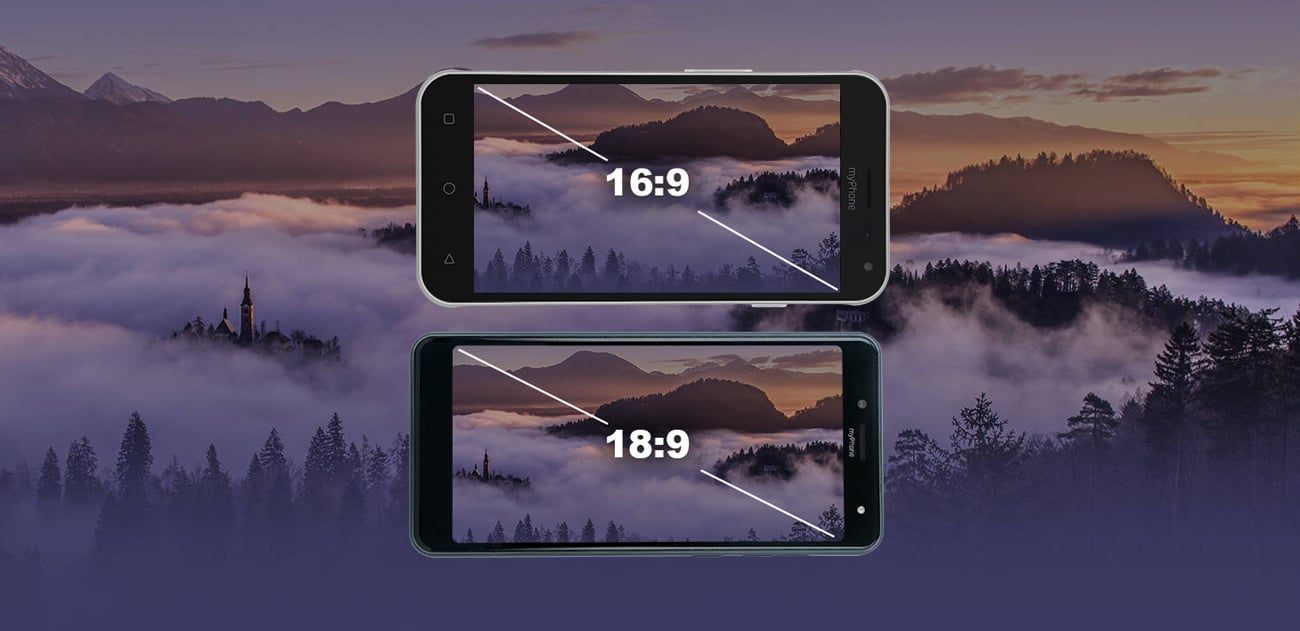 myPhone Prime 18x9 ekran full screen 18x9