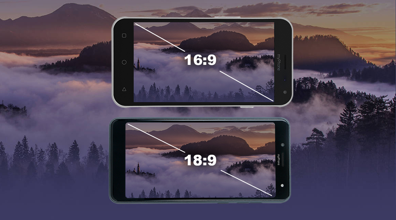 myPhone Prime 18x9 LTEekran full screen hd ips