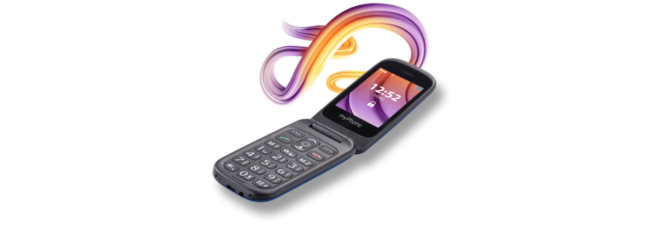 Telefon z klapką dla seniora