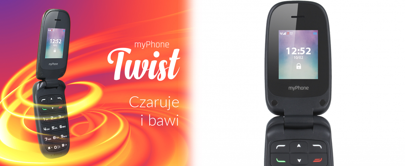 myPhone TWIST konstrukcja z klapką