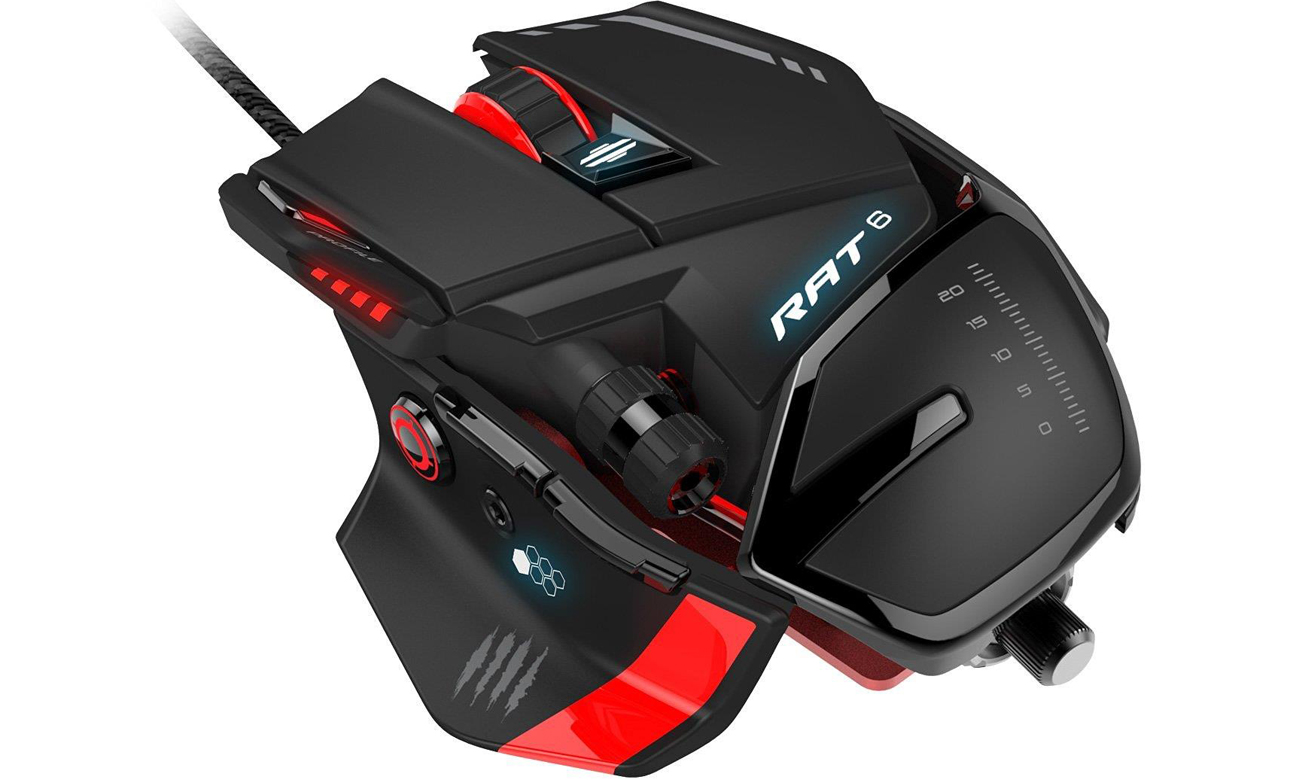 Mad Catz R.A.T. 6 BLACK 8200 DPI Regulacja
