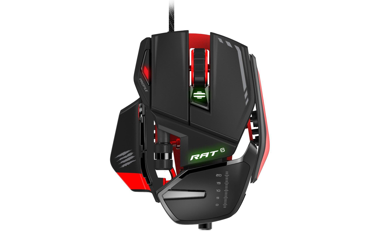 Mad Catz R.A.T. 6 BLACK 8200 DPI Podświetlenie