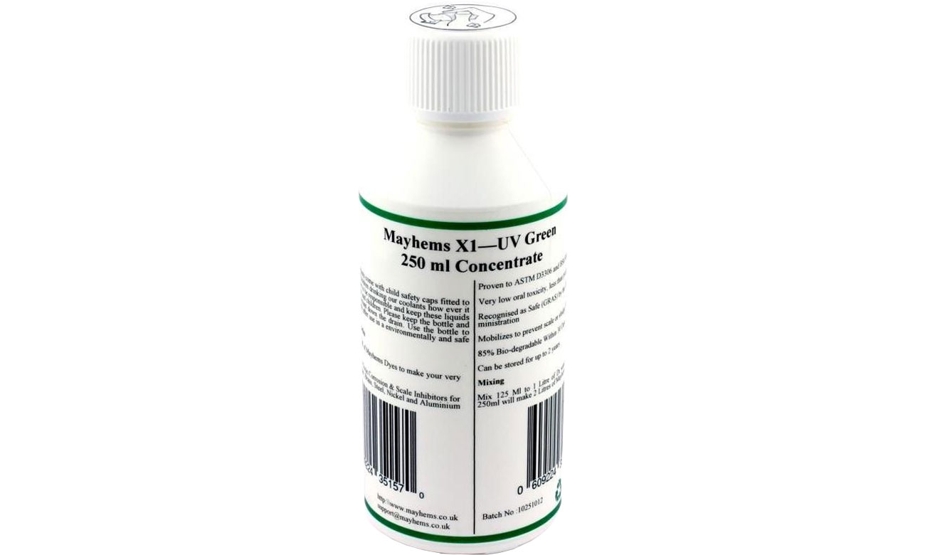 Płyn do chłodzenia wodnego Mayhems X1 UV Green - 250ml WAZU-499